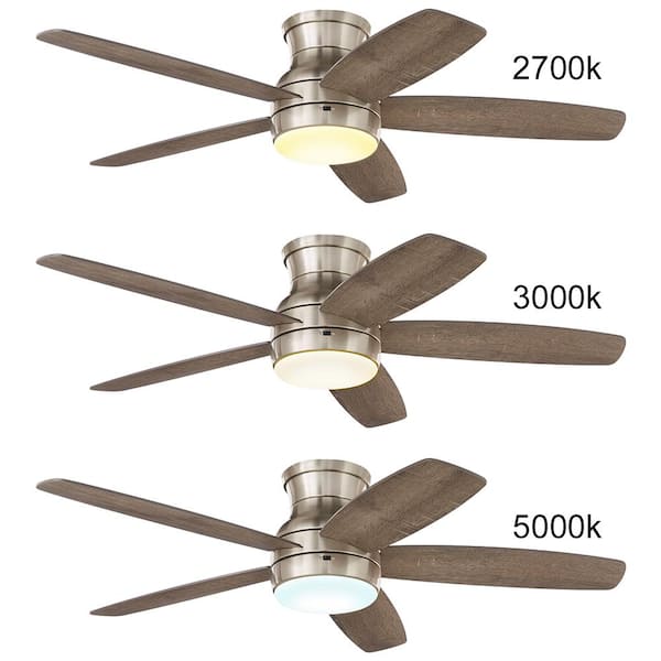 White Color Changing Integrated LED Bronze Ceiling Fan by HDC Ashby Park 44 in 
