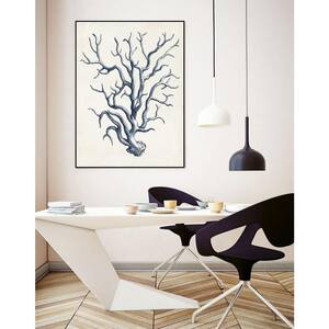 24 in. x 36 in. "Coastal Collection in Indigo IV" by Vision Studio Framed Wall Art