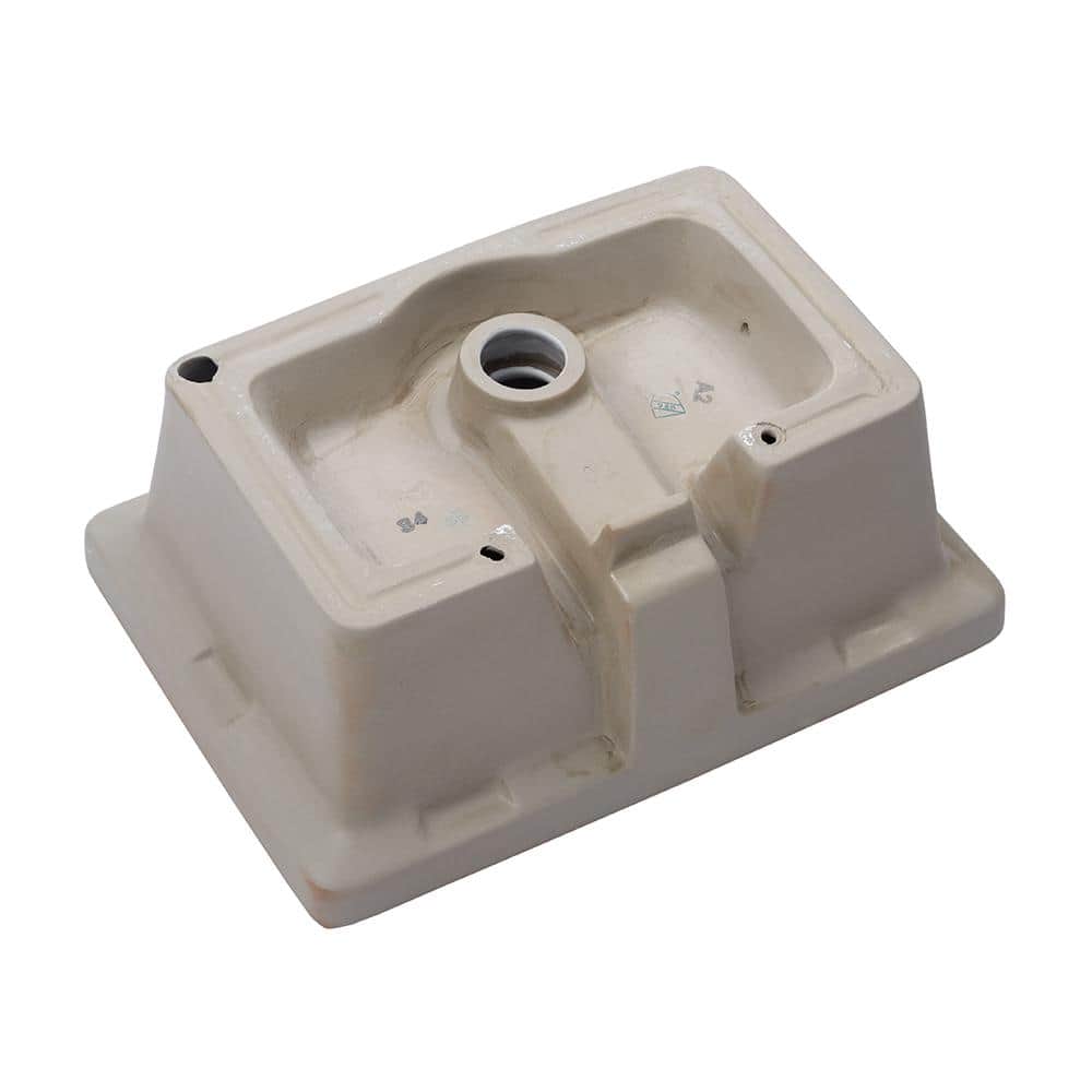 AquaVista 18 in. x 12 in. Ceramic Rectangular Undermount Bathroom Sink in W