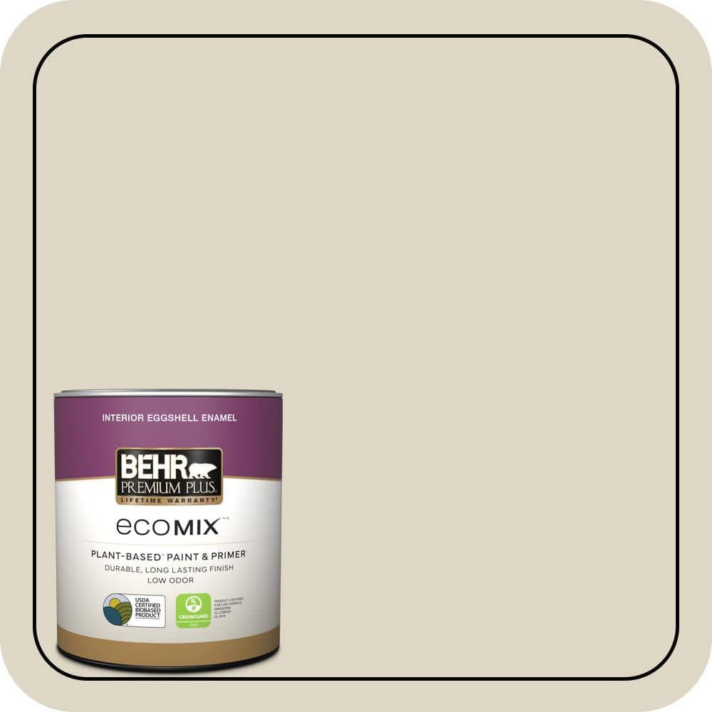1 qt. #PPU8-15 Stonewashed Eggshell Enamel EcoMix Plant-Based Interior Paint & Primer price history on PriceWatchPro