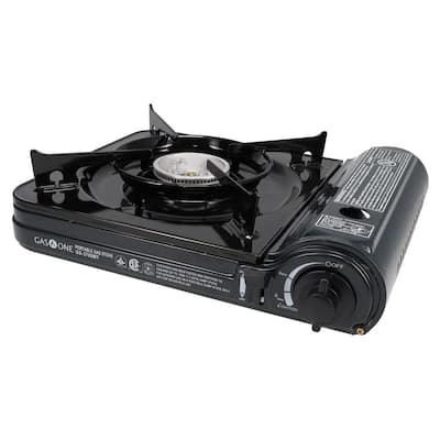 Portable 2900W Cassette Furnace Butane GAS Stove Outdoor Travel Picnic Cooker Camping Hiking Cookware, Men's, Size: Large, Black