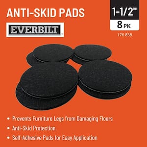 1-1/2 in. Self-Adhesive Anti-Skid Surface Pads (8-Pack)