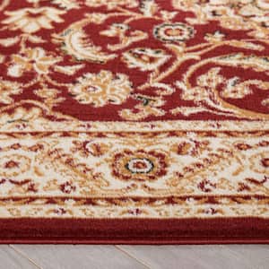 Dulcet Mykonos Red 5 ft. 3 in. x 7 ft. 3 in. Traditional Oriental and Persian Area Rug