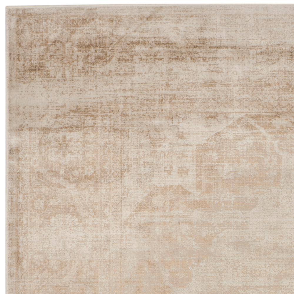 Stone Beige Hand-knotted Wool and Viscose Area Rug 8' x 10'