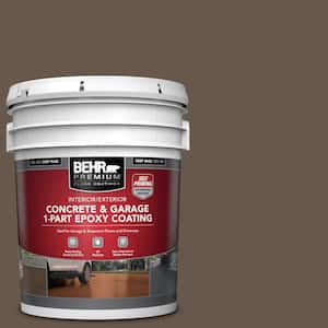 5 gal. #PPU5-18 Chocolate Swirl Self-Priming 1-Part Epoxy Satin Interior/Exterior Concrete and Garage Floor Paint