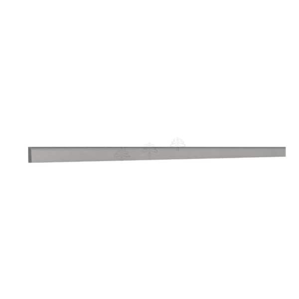 Slim Shaker 96 in. W x 0.75 in. H x 0.25 in. D Scribe Molding in Gray
