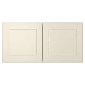 36-in W X 12-in D X 18-in H in Shaker Antique White Plywood Ready to Assemble Wall Cabinet Kitchen Cabinet