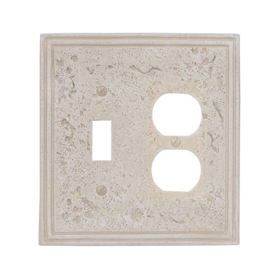 Wood - White - Combination Wall Plates - Wall Plates - The Home Depot