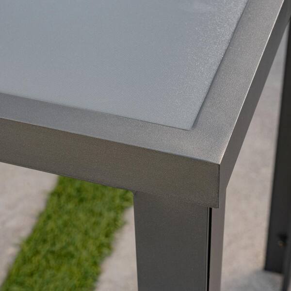 Hanover Naples 5-Piece Aluminum Outdoor Dining Set with Swivel