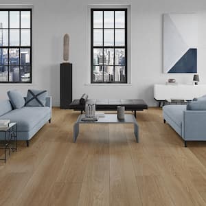 French Oak Marinas 20 MIL 9.1 in. x 60 in. Click Lock Waterproof Luxury Vinyl Plank Flooring (30.45 sq. ft./case)