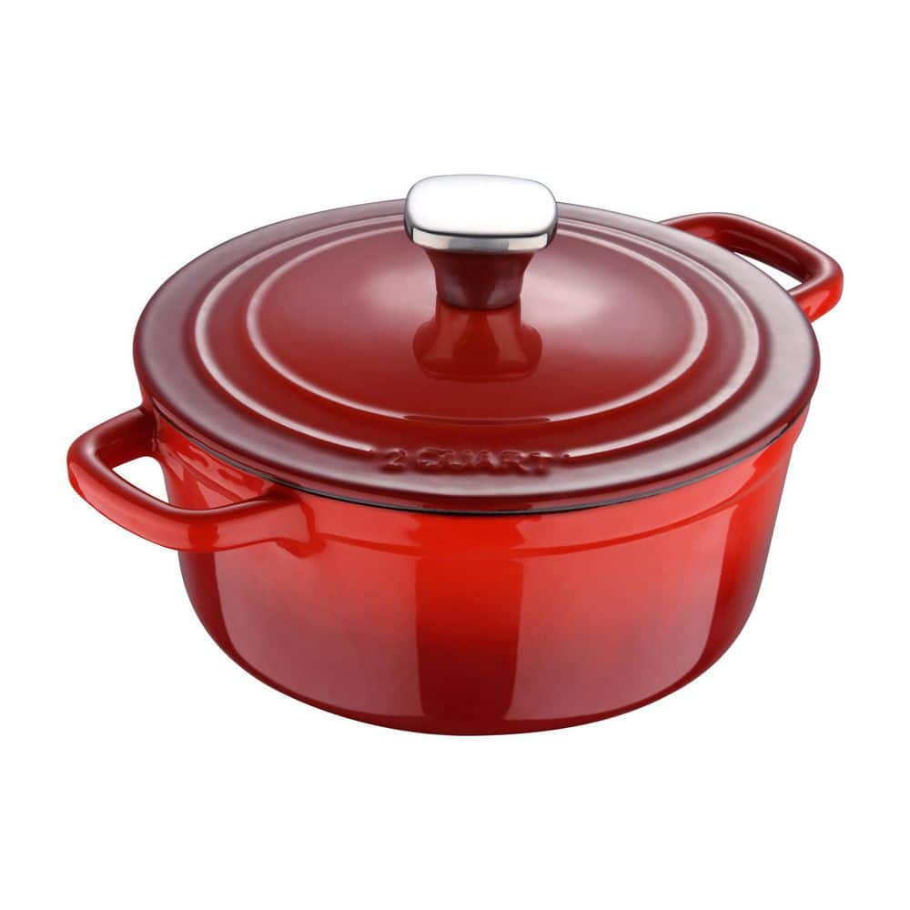 MasterPRO 2 qt. Cast iron Dutch Oven with Lid MPUS16320FOG - The