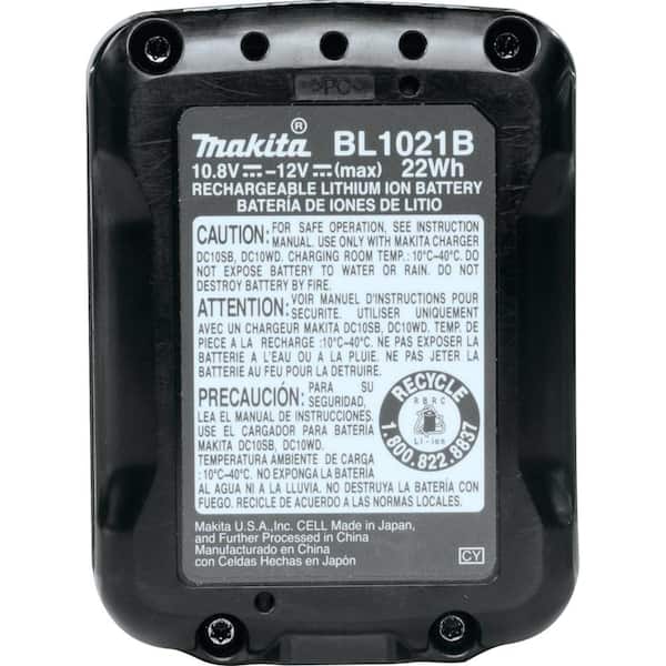 Makita max CXT Lithium-Ion Battery Pack 2.0Ah Charger Starter Kit BL1021BDC1 - The Home Depot