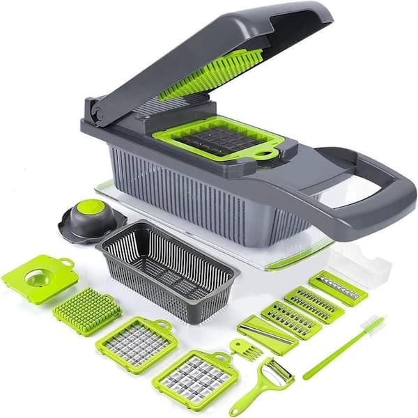 Lynzavix Stainless Steel Multifunctional 13-in-1 Vegetable Chopper