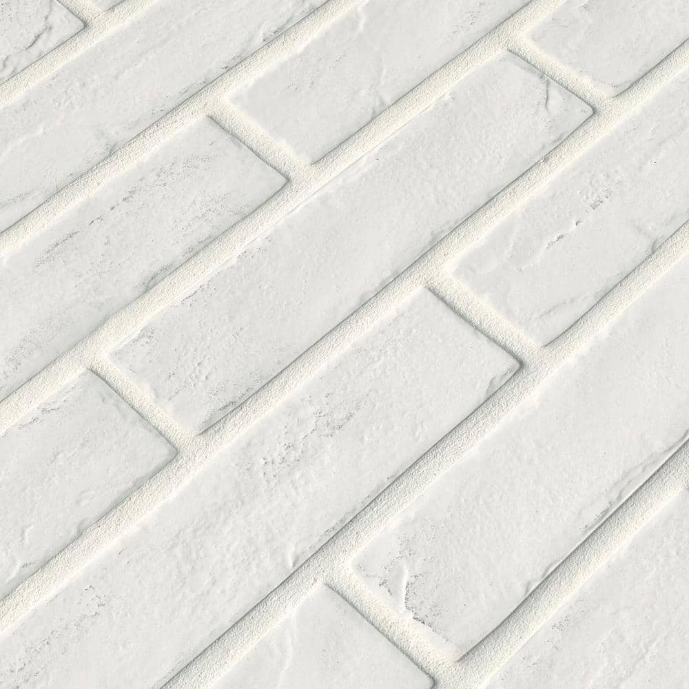 Msi Take Home Tile Sample Capella 2 13 In X 10 In White Brick Matte Porcelain Floor And 