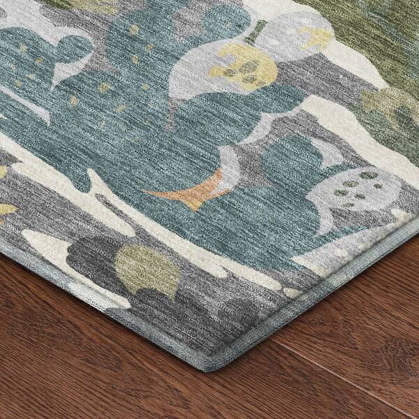 Mayfield Premium Machine Washable Abstract AMF2496 Beige 10 ft. x 14 ft. Area Rug