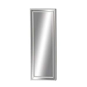 63 in. x 24 in. Rectangle Framed Silver Wall Mirror