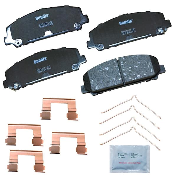Bendix Premium Copper Free Disc Brake Pad Set 2014-2017 Jeep Cherokee 2.4L 3.2L