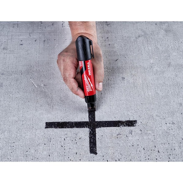 Milwaukee INKZALL Black Extra-Large Chisel Tip Jobsite Permanent