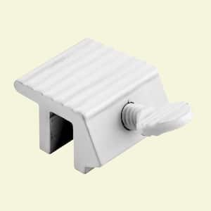 Sliding Window Lock, 1/4 in., Extruded Aluminum, White Painted Finish (2-pack)