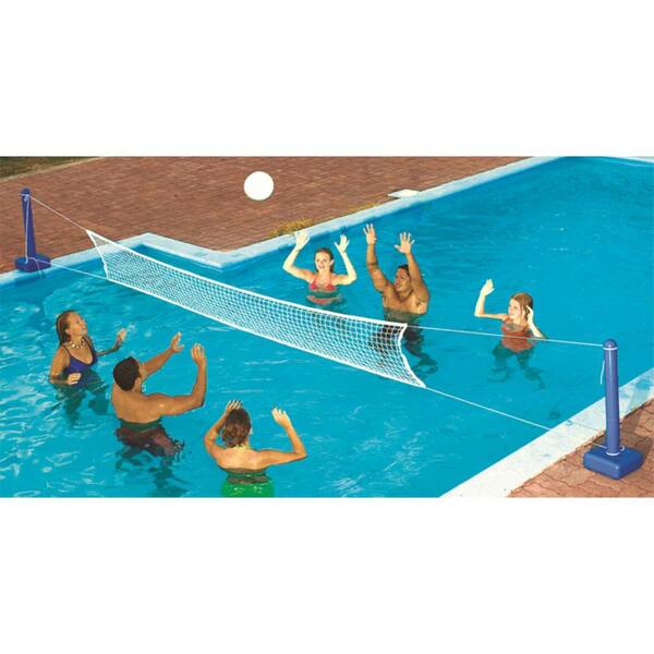 Water Polo Set Pool Sports Beach Lake Swimming Floating Game Goal Net Ball Land 