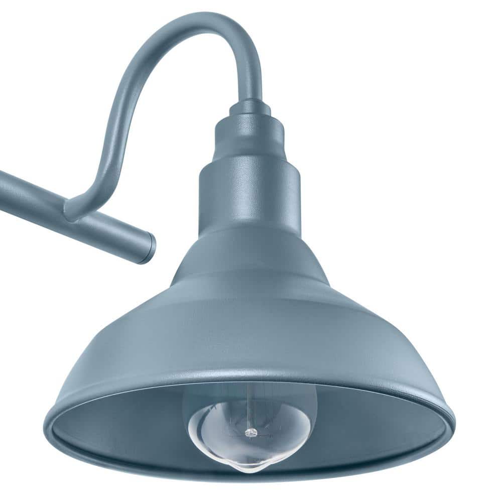 Blue Metal 3-Light Farmhouse Bathroom Vanity Fixture