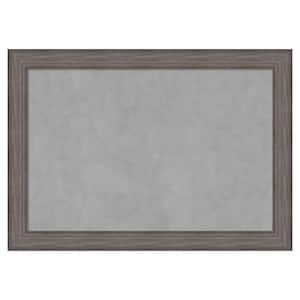 Country Barnwood 41 in. x 29 in. Framed Magnetic Board