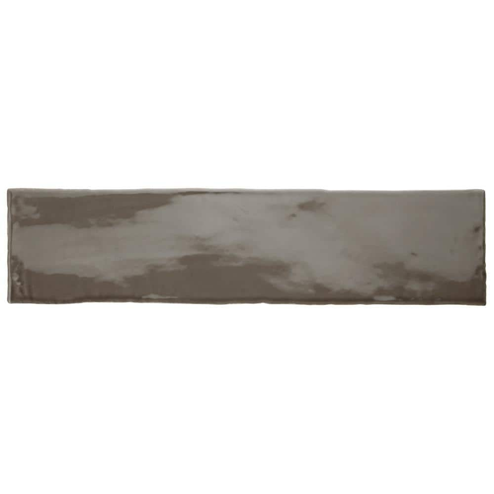 Merola Tile Chester Grafito 3 in. x 12 in. Ceramic Wall Take Home Tile ...