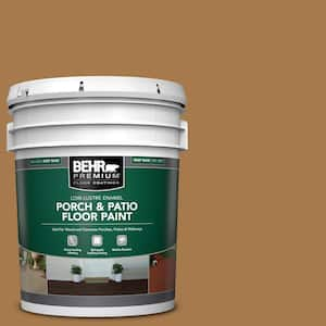 5 gal. Home Decorators Collection #HDC-CL-18A Butter Caramel Low-Lustre Enamel Int/Ext Porch and Patio Floor Paint