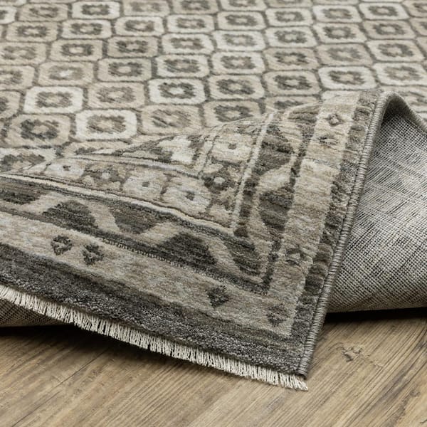 AVERLEY HOME Channing Gray/Beige 8 ft. x 11 ft. Faded