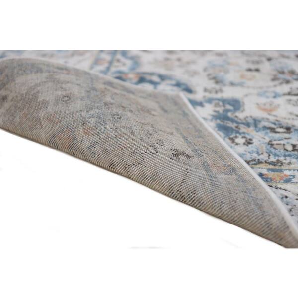 BASHIAN - Ashland Ivory 4 ft. x 6 ft. (3 ft. 6 in. x 5 ft. 6 in.) Floral Transitional Accent Rug