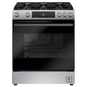 100 Series 30" 5.8 cu. ft. Slide-In Gas Range in Stainless Steel, Self-Cleaning Convection Oven