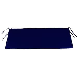 54 in. L x 18.5 in. W x 3 in. T Outdoor Bench Cushion in Midnight Navy