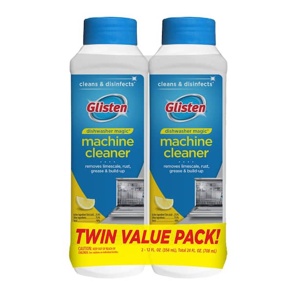  Glisten Washing Machine Cleaner, Helps Remove Odor, Buildup,  and Limescale, Fresh Scent, 12 Ounce Bottle, 2-Pack : Health & Household