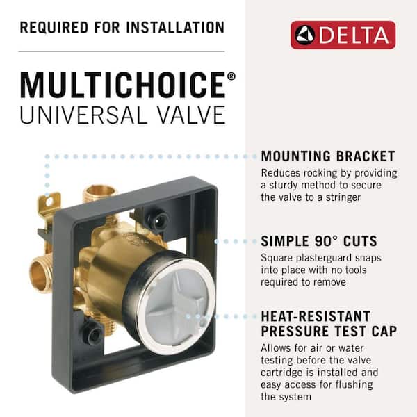 Delta Nicoli H2OKinetic Rough Included Single-Handle 5-Spray