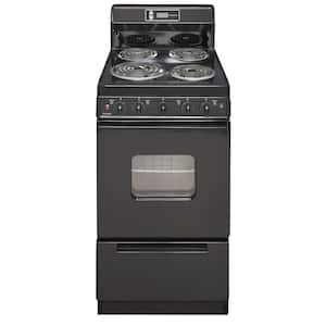 20 in. 2.42 cu. ft. Electric Range in Black