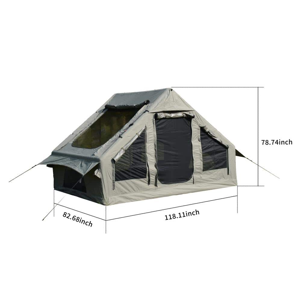 maocao hoom 6 ft. x 9 ft. Inflatable Camping Tent with High