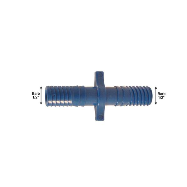 燕美 （エンビ）  ２点セット Apollo 1/2 in. Barb Insert Blue Twister Polypropylene