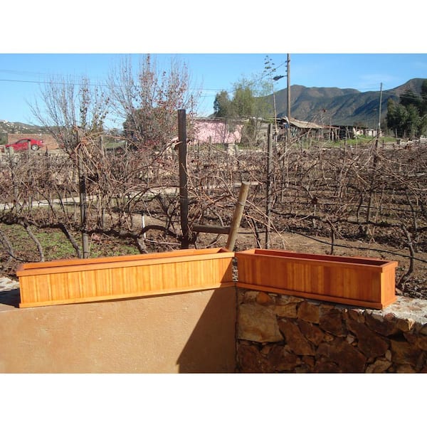 24 in. x 8.5 in. 1905 Super Deck finish Wood Window Boxes & Troughs