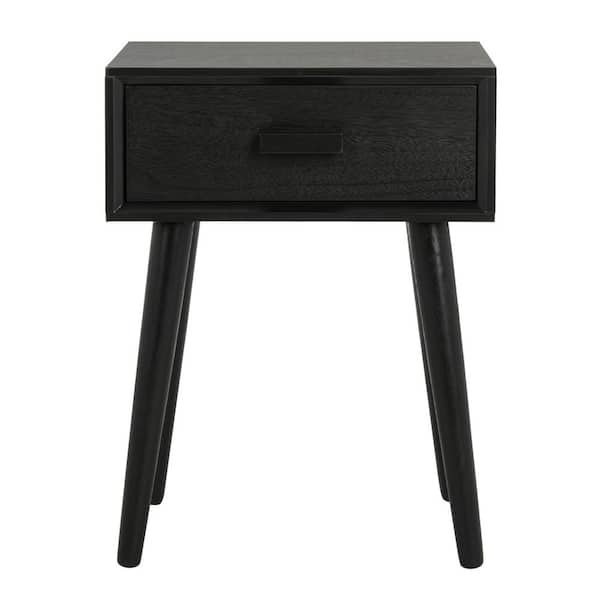 SAFAVIEH Lyle Black Storage Side Table