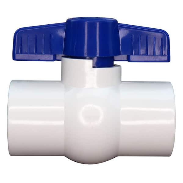 Photo 1 of 1 in. PVC Schedule 40 Slip x Slip Ball Valve