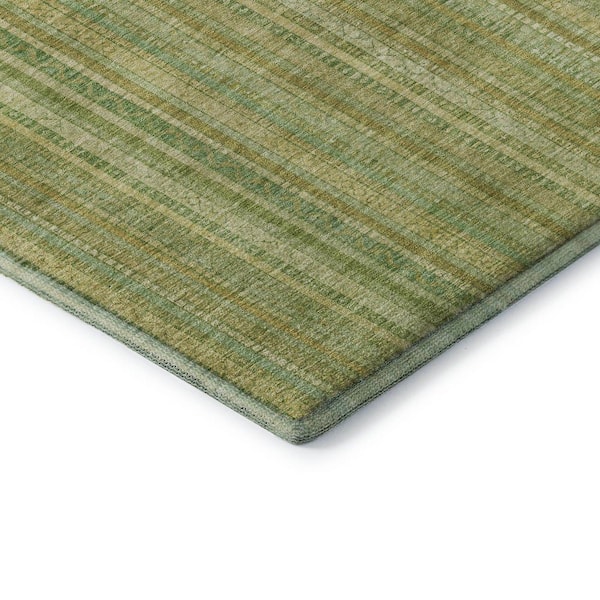 Mayfield Premium Machine Washable Abstract AMF1655 Aloe 5 ft. x 7 ft. 6 in. Area Rug