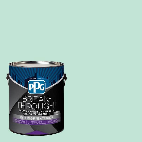 Break-Through! 1 gal. PPG1228-2 Jade Spell Satin Door, Trim & Cabinet Paint