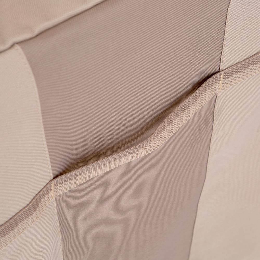 Beige Heavy-Duty Weather-Resistant Patio Swivel Lounge Chair Cover Set