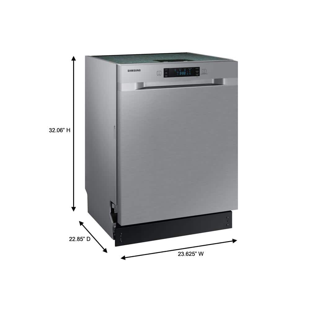 24" Stainless Steel Built-In Dishwasher with Front Control