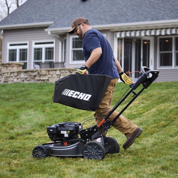 ECHO 21 in. 190 cc Gas 3-in-1 RWD Self-Propelled Lawn Mower and 21.2 cc Gas String Trimmer with Rapid Loader Head Combo Kit V-DACRAK