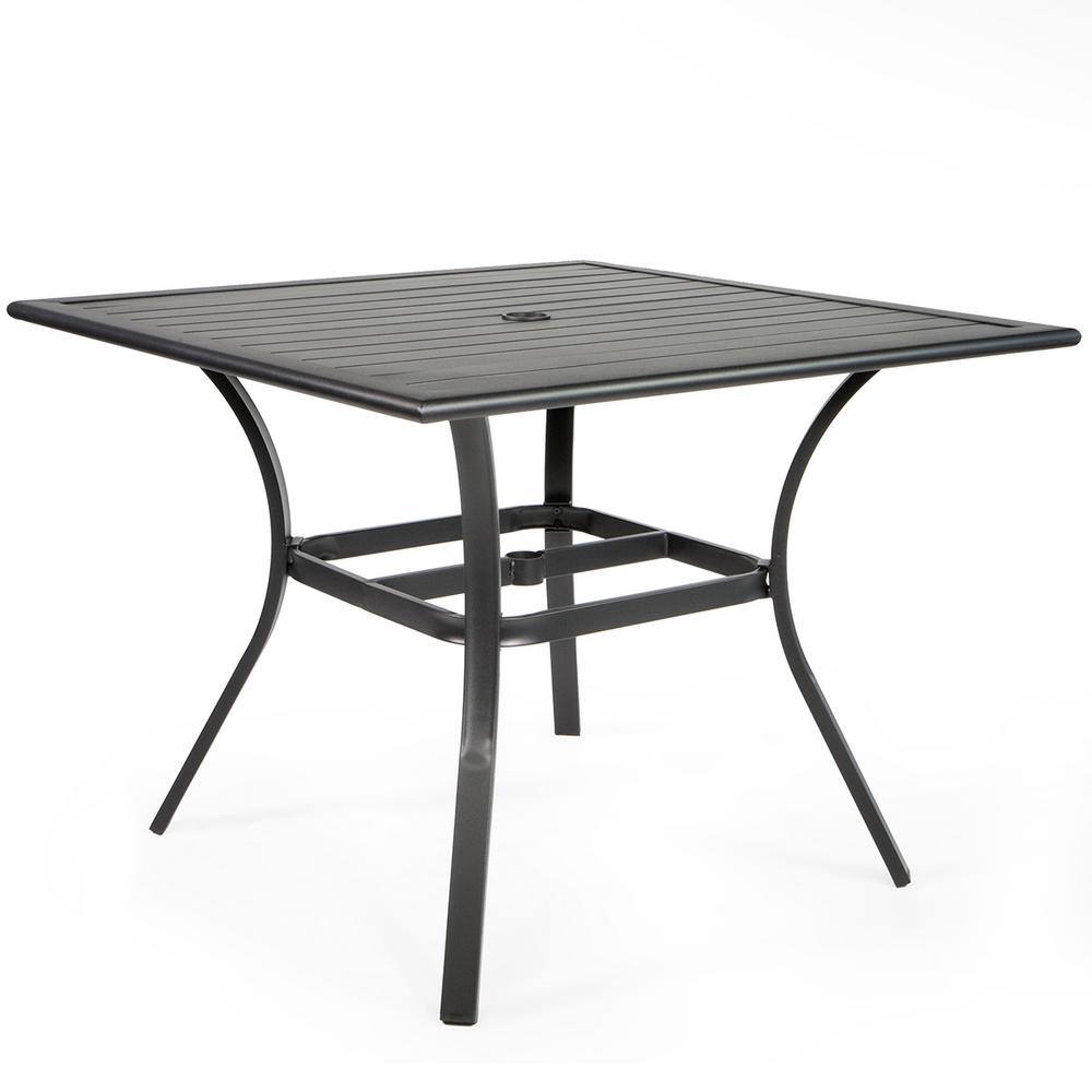 Vienna Gray 5-Piece Outdoor Patio Dining Set with Mesh Chairs
