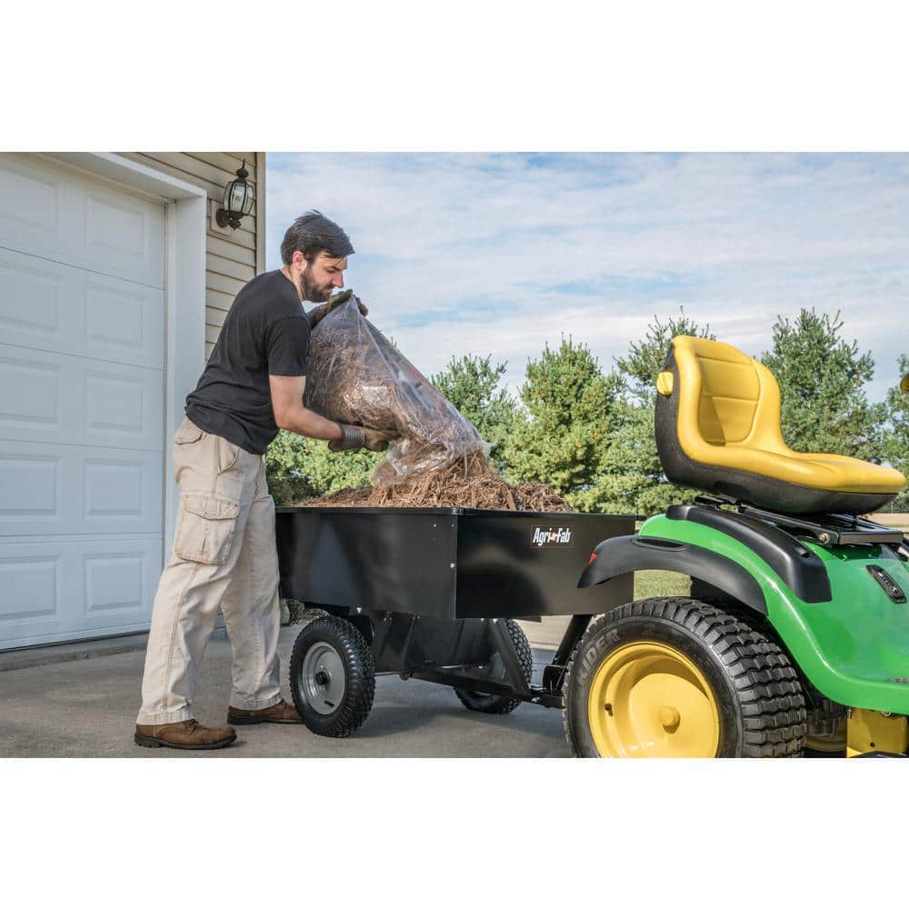 Agri-Fab 750 lb Black Steel Utility Dump Trailer