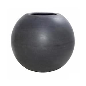 17 in. x 20 in. Grey Beth M Round Bowl Pot