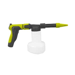 2-in-1 Hose-Powered Adjustable Foam Cannon Spray Gun with Attachments, Green