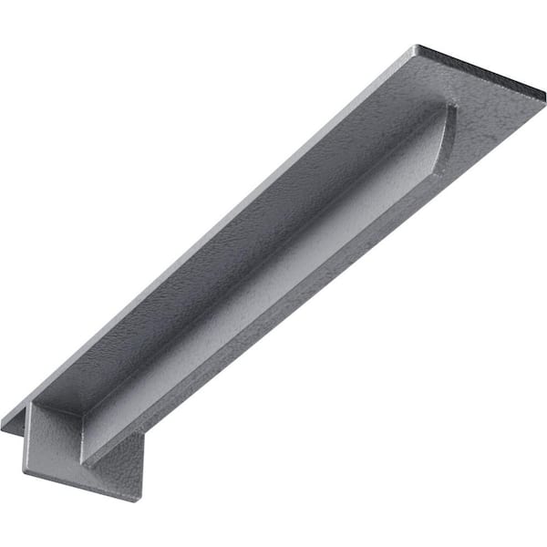 Ekena Millwork 3 in. x 2 in. x 18 in. Steel Hammered Light Blue Heaton Bracket